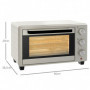 Miniugn 21 L 100°C-230°C  1400W pizzaugn Kräm