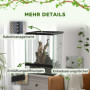 Reptil Låda Terrarium Vivarium Glashus 45 x 45 x 60 cm