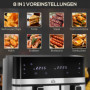 Varmluftsfritös Två Korgar 8 Inställningar Digital 2700W