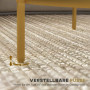 Soffbord Glas med Guldram Modern Design Ø60 x 43 H cm