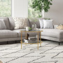 Soffbord Glas med Guldram Modern Design Ø60 x 43 H cm