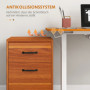 Höj- och Sänkbart Skrivbord med Minne 120 x 60 x 72 - 116 cm Brun/vit
