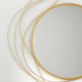 Rund Vägg Spegel Metallram Dekoration Ø65cm Guld