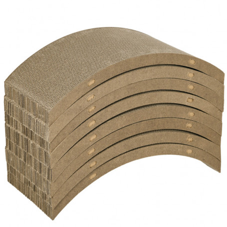 Klösbräda till Katthjul – Set, Brun, 55 x 25,5 x 3 cm