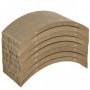 Klösbräda till Katthjul – Set, Brun, 55 x 25,5 x 3 cm