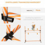 Hund Agility Set Slalomstavar Hopphinder 6 delar