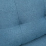 Soffa 2-sits Retro Design Mörkblå Linne-Look