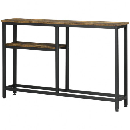 Konsolbord Modern Design 120 x 23 x 75 cm Brun Svart
