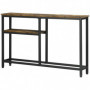 Konsolbord Modern Design 120 x 23 x 75 cm Brun Svart