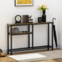 Konsolbord Modern Design 120 x 23 x 75 cm Brun Svart