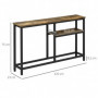 Konsolbord Modern Design 120 x 23 x 75 cm Brun Svart