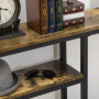 Konsolbord Modern Design 120 x 23 x 75 cm Brun Svart
