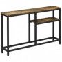 Konsolbord Modern Design 120 x 23 x 75 cm Brun Svart