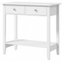 Konsolbord med 2 Lådor Vit 80 x 40 x 75 cm Vit