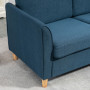 Bekväm Soffa 2-sits 141 x 70 x 78 cm Modern Blå Linne