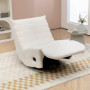 Avslappningsfåtölj Teddy Offwhite med Justerbar Fotstöd, Gung- och ...