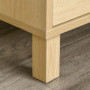 Byrå, Sideboard 3 Lådor Rottingdekor 80 x 40 x 80 cm Trä