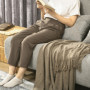 Bäddsoffa 2-sits Justerbart Ryggstöd Grå 141 x 90 x 81 cm
