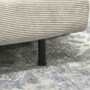 Bäddsoffa 2-sits Justerbart Ryggstöd Grå 141 x 90 x 81 cm