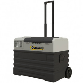 Mobil Bil Kylskåp 56 L -20℃ till 20℃ Svart Grå