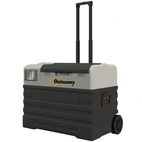 Mobil Bil Kylskåp 56 L -20℃ till 20℃ Svart Grå