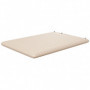 Luftmadrass med Fotpump och Transportväska 195 x 140 x 10 cm Beige