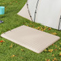 Luftmadrass med Fotpump och Transportväska 195 x 140 x 10 cm Beige