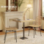 Barstol 2-pack Rotting Sits Höjd 66 cm Natur - Svart