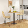 Barstol 2-pack Rotting Sits Höjd 66 cm Natur - Svart