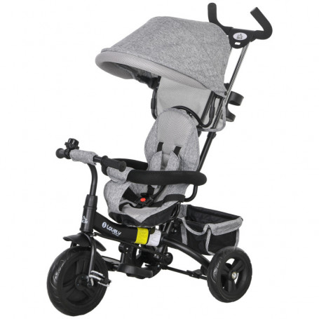 6-in-1 Trehjuling / Barnvagn 1-5 år, max 25 kg, Grå