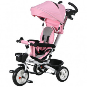 6-i-1 Trehjuling / Barnvagn 1-5 år, max 25 kg, Rosa