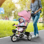 6-i-1 Trehjuling / Barnvagn 1-5 år, max 25 kg, Rosa