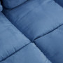 Golvsoffa, Bäddsoffa med Justerbart Ryggstöd, Blå 102 x 73 x 60 cm