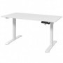 Höj- och sänkbart skrivbord Elektrisk med 4 Minne 140 x 70 x 116 cm Vit