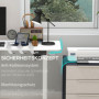 Höj- och sänkbart skrivbord Elektrisk med 4 Minne 140 x 70 x 116 cm Vit