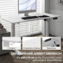 Höj- och sänkbart skrivbord Elektrisk med 4 Minne 140 x 70 x 116 cm Vit