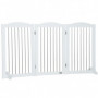 Säkerhetsgrind för Husdjur Fristående, Vit 154 x 80 x 30 cm