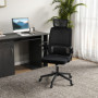 Ergonomisk Kontorsstol Mesh Svart Fällbara Armstöd 58 x 61 x 119 cm
