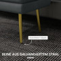 Sittbänk / Sängbänk med Förvaringsutrymme 80 x 37 x 43 cm Mörkgrå / Guld
