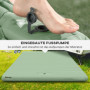 Camping Luftmadrass med Luftpump 200 x 135 x 10 cm Grön
