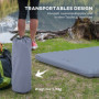 Camping Luftmadrass med Luftpump 200 x 135 x 10 cm Blå