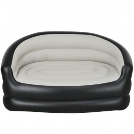 Uppblåsbar Ute Soffa 2 sits 138 x 87 x 71 cm Grå Svart