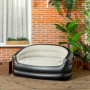 Uppblåsbar Ute Soffa 2 sits 138 x 87 x 71 cm Grå Svart