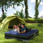 Camping Luftmadrass för 2 Personer Extra Tjocklek med Pump 203 x 152 x 46 cm