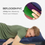Camping Luftmadrass för 2 Personer Extra Tjocklek med Pump 203 x 152 x 46 cm