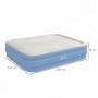 Camping Luftmadrass för 2 Personer Extra Tjocklek med Pump 203 x 152 x 46 cm