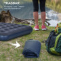 Camping Luftmadrass för 2 Personer 203 x 152 x 22 cm Mörkblå