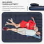 Camping Luftmadrass för 2 Personer med Kudde 203 x 152 x 22 cm blå