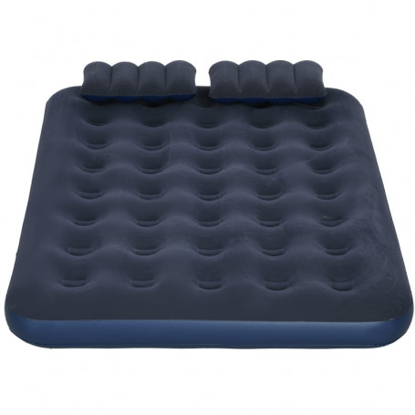 Camping Luftmadrass för 2 Personer med Kudde 203 x 152 x 22 cm blå