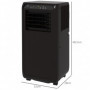 Mobil Luftkonditionering 3 Hastigheter 950W Svart